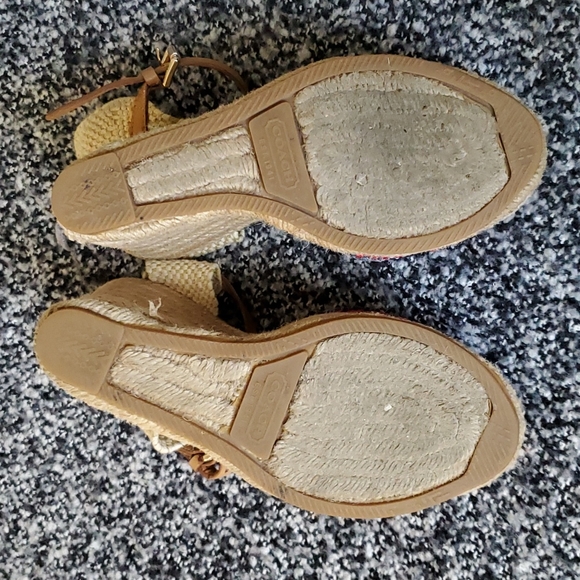 Coach feline espadrille crochet wedge sandal - Picture 7 of 7